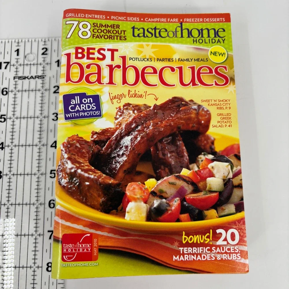 Taste of Home Pillsbury Recipe Card Books Lot of 7 Cookbooks 2010 Baking Cooking